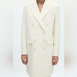 🎀🆕️Zara sz Large Elegant Cream Blazer Women